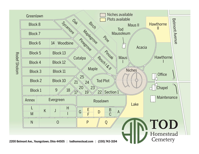 Tod Cemetery map image 2